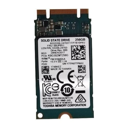 Lenovo SSD 256GB M.2 2242 PCIe3x2 (00UP651) afbeelding 1
