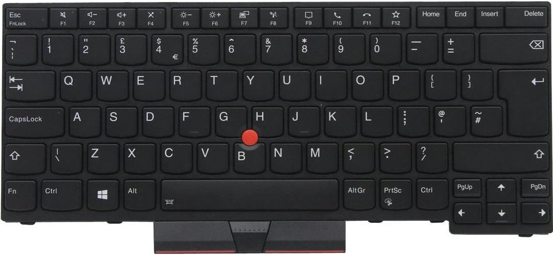 Lenovo Primax - Ersatztastatur Notebook - mit Trackpoint - hinterleuchtet - QWERTY - GB - Schwarz - FRU - für ThinkPad P14s Gen 1 20S4, 20S5, 20Y1, T14 Gen 1 20S0, 20S1, 20S2, 20S3, 20UD, 20UE (5N20V44072) afbeelding 1