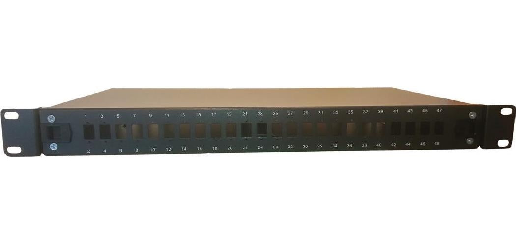 Lanview LVO231517. Stecker: SC/LC, unterstütze Kabeltypen: Faser, Optischer Kabelverbinder: LC. Produktfarbe: Schwarz, Material: Stahl, Montage: Rackeinbau. Gewicht: 3,29 kg. Paketgewicht: 3,7 kg (LVO231517) afbeelding 1