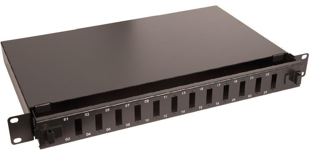 Lanview LVO231551. Stecker: SC/LC, Optischer Kabelverbinder: LC. Produktfarbe: Schwarz, Material: Stahl, Montage: Rackeinbau. Gewicht: 3,29 kg. Paketgewicht: 3,7 kg (LVO231551) afbeelding 1