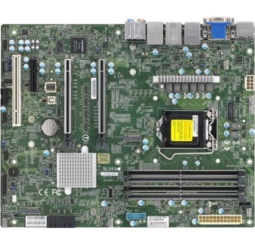 Super Micro SUPERMICRO X12SCA-F - Motherboard - ATX - LGA1200-Sockel - W480 Chipsatz - USB-C Gen2, USB 3,2 Gen 1, USB 3,2 Gen 2 - Gigabit LAN, 2,5 Gigabit LAN - Onboard-Grafik - HD Audio (MBD-X12SCA-F-B) afbeelding 1