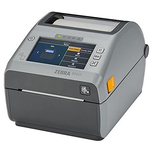 Zebra | Label Printer ZD621d Direct Thermal 203 DPI 203 mm/s 108 mm Roll | USB 2.0 LAN Serial NFC Bluetooth LE | Gray afbeelding 1