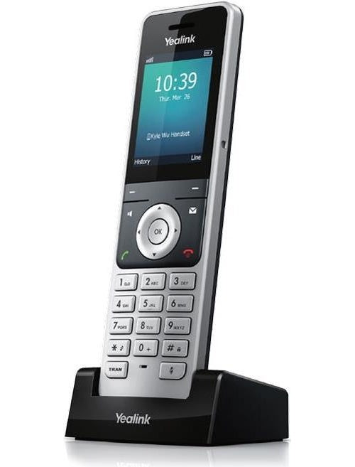 Yealink W56H DECT-Telefon-Mobilteil Anrufer-Identifikation Schwarz (SIP-W56H) afbeelding 1