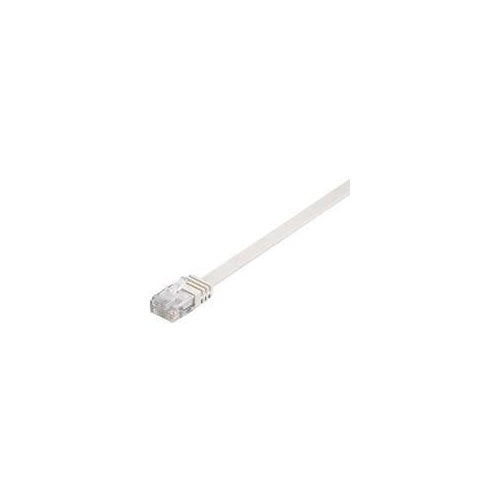 MicroConnect - Netzwerkkabel - RJ-45 (M) zu RJ-45 (M) - 15,0m - UTP - CAT 6a - geformt, verseilt, flach - weiß (V-UTP615W-FLAT) afbeelding 1