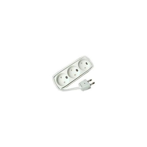 MicroConnect - Steckdosenleiste - Eingabe, Eingang Stromversorgung - Ausgangsanschlüsse: 3 - 1,5m - weiß (GRUELU3H015) - 5704327693925 - image 1