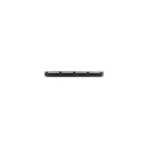 MicroConnect - Patch Panel - Schwarz - 48.3 cm (19") - 24 Ports afbeelding 1