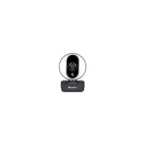 Sandberg Streamer USB Webcam Pro - Web-Kamera - Farbe - 2 MP - 1920 x 1080 - 720p, 1080p - Audio - USB2.0 - H.264 (134-12) afbeelding 1