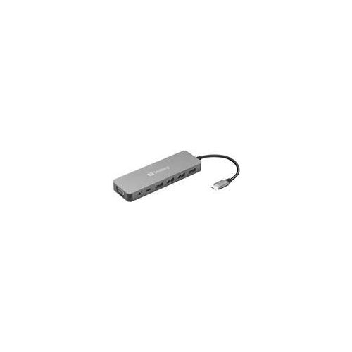 Sandberg 13-in-1 - Dockingstation - USB-C - VGA, HDMI - 100Mb LAN afbeelding 1