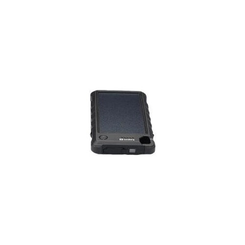 Sandberg Outdoor Solar Powerbank 10000 - Schwarz - Handy/Smartphone - Rechteck - Staubresistent - Snow resistant - Spritzwassergeschützt - Wasserdicht - IP66 - 10000 mAh (420-53) afbeelding 1