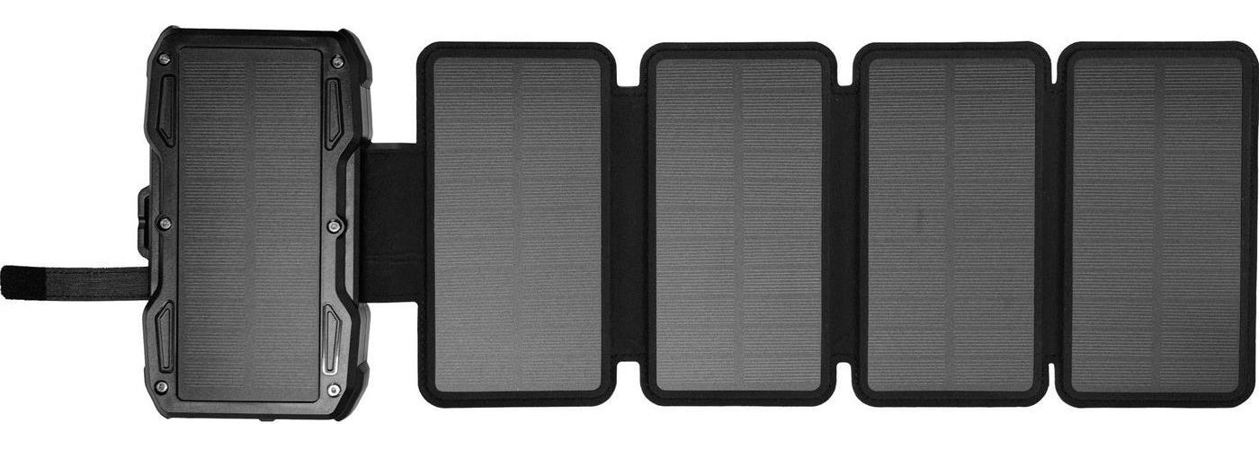 Sandberg Solar PowerBank - Kabelloses Ladepad / Solar-Powerbank - 5-Panel - 10000 mAh - 37 Wh - 22,5 Watt - 1,67 A - PD/PPS 3,3 - 2 Ausgabeanschlussstellen (USB, 24 pin USB-C) (421-05) afbeelding 1