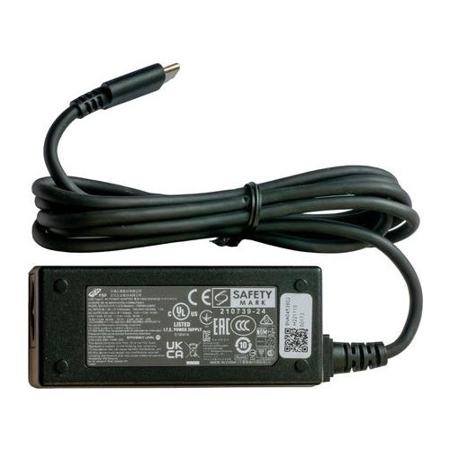 ZEBRA POWER SUPPLY FOR ET8X USB-C DC CONNECTOR. AC INPUT: 100-240V. DC OUTPUT: 15V, 3A, 45W. REQUIRES COUNTRY SPECIFIC GROUNDED AC LINE CORD RESTRICTED ITEM CLASS 4, REQUIRED CORRESPONDING CERTIFICATION (PWR-BGA15V45W-UC2-WW) afbeelding 1