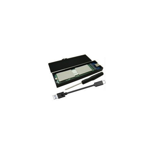 CoreParts MSUB8001 Speicherlaufwerksgehäuse SSD-Gehäuse Schwarz M.2 (MSUB8001) afbeelding 1