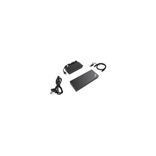 Lenovo ThinkPad Hybrid USB-C with USB-A Dock - Docking Station - USB-C - 2 x HDMI, 2 x DP - GigE - 135 Watt - DK - für Miix 520-12IKB, Tablet 10, ThinkPad E480, E580, L380, L380 Yoga, L470, L480, L580, P51s, P52s, T25, T470, T470p, T470s, T afbeelding 1