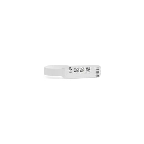 Zebra Z-Band UltraSoft - Kunststoff - permanenter Gummiklebstoff - silberne Beschichtung - 19 x 152 mm 1800 Stck. (6 Rolle(n) x 300) Kleinkind-Armband (10015359K) afbeelding 1