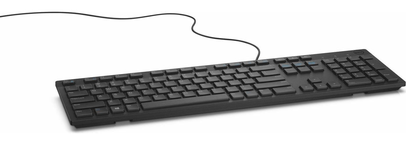 Dell KB216 - Tastatur - USB - QWERTY - US International - Schwarz - für Alienware 13 R2, Inspiron 3459, Latitude 34XX, 35XX, OptiPlex 30XX, 50XX, 70XX, 90XX (3Y1D8) afbeelding 1