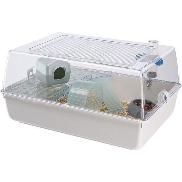 FERPLAST Hamster Cage 55x39x27cm Mini Duna White