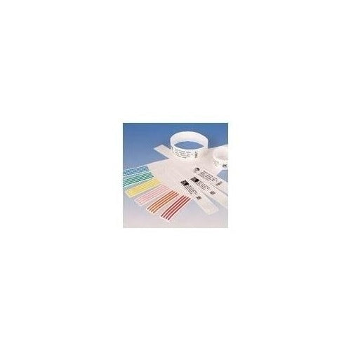 Zebra Z-Band Direct - Perforierte Polypropylen-Armbänder mit Acryl-Klebemittel - 6 mil weiß, Fühlmarke schwarz - 19,05 x 279,4 mm 1200 Stck. (6 Rolle(n) x 200) - für Zebra HC100, HC100 Patient I.D. Solution (10006997K) afbeelding 1