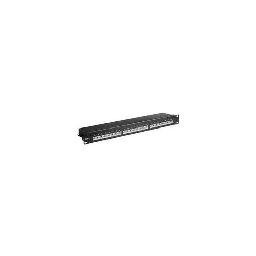 MicroConnect - Patch Panel - CAT 6 - STP - RJ-45 X 24 - Schwarz - 48,3 cm (19") (PP-014) afbeelding 1