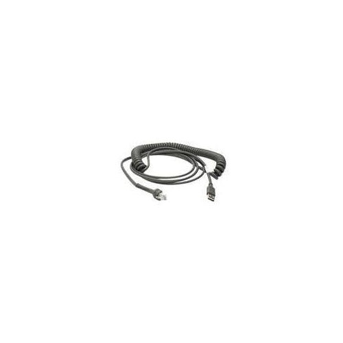 Zebra USB-Kabel, 4,5m, gedreht USB-Kabel (Typ A): 4,5m, gedreht, Kabelcode U09 (CBA-U09-C15ZAR) afbeelding 1
