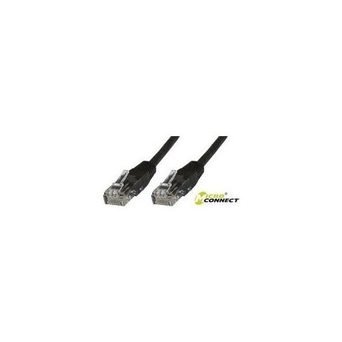 MicroConnect - Netzwerkkabel - RJ-45 (M) bis RJ-45 (M) - 5 m - UTP - CAT 5e - geformt, verseilt - Schwarz (Packung mit 10) afbeelding 1