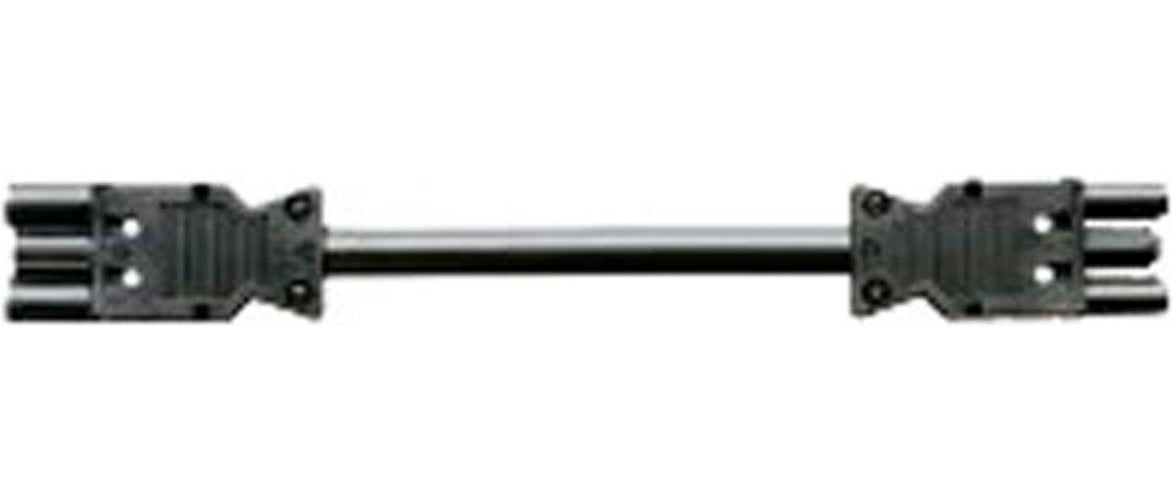 Bachmann - Spannungsversorgungs-Verlängerungskabel - GST18 (W) zu GST18 (M) - 5,0m - Schwarz (375.0053) afbeelding 1