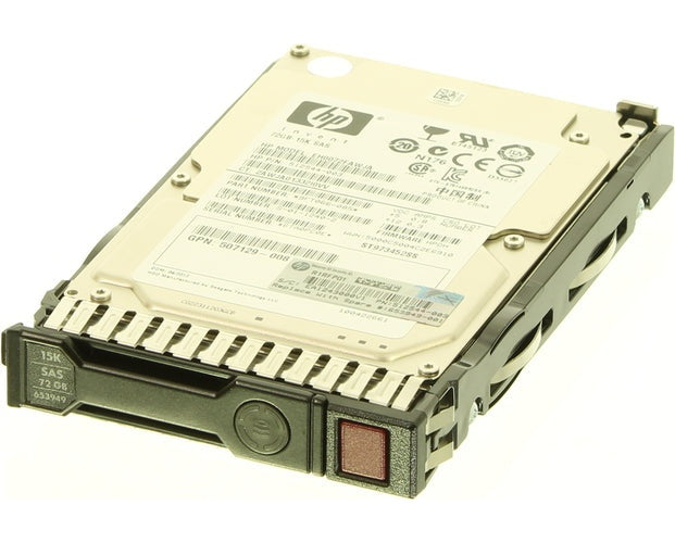 Hewlett Packard Enterprise HPE Dual Port Enterprise - Festplatte - 72GB - 2.5" SFF (6,4 cm SFF) - 15000 U/min - mit HP SmartDrive-Träger (653949-001) afbeelding 1