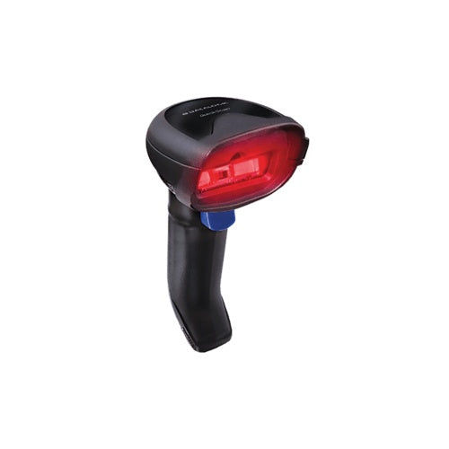 Datalogic QuickScan I 2220 Serie, 1D, Imager, USB, Kit (USB), schwarz Handscanner, 1D, Imager, Divers (Eigenschaften/Merkmale), Schnittstellen, Anschluß: USB, Zubehör, inkl.: Kabel (USB, 2m, gerade), Standfuß, Schutzklasse, IP42, Farbe, Far afbeelding 1