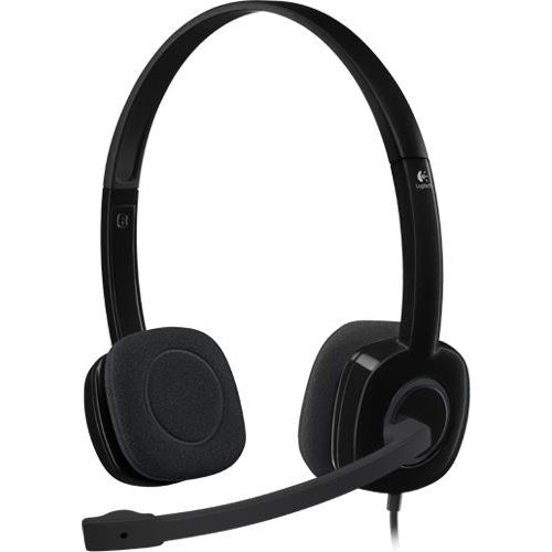 Logitech H151 Stereo Headset with Noise-Cancelling Mic - Headset - On-Ear - kabelgebunden - Schwarz (981-000587) afbeelding 1