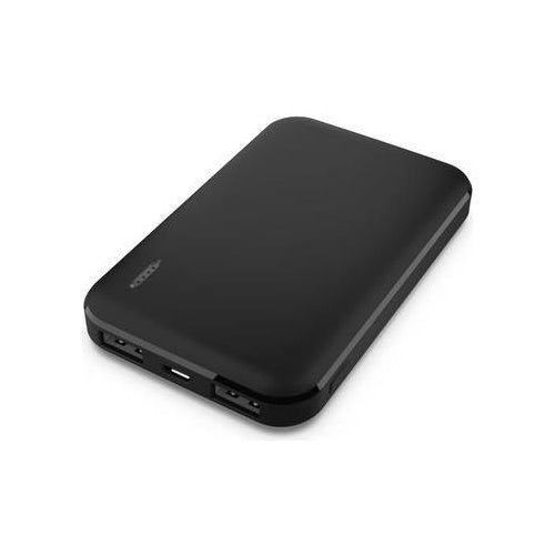 eSTUFF INFINITE - Powerbank - 5000 mAh - 18,5 Wh - 2,1 A - PD, QC 3,0 - 2 Ausgabeanschlussstellen (USB Typ A) - Schwarz (ES641040) afbeelding 1
