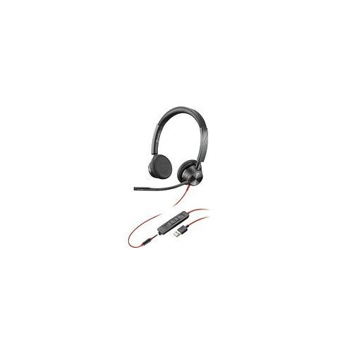 POLY Blackwire 3320 Kopfhörer Kabelgebunden Kopfband Büro/Callcenter USB Typ-A Schwarz (213934-101) afbeelding 1
