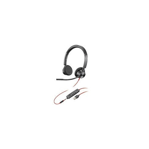POLY Blackwire 3320 Kopfhörer Kabelgebunden Kopfband Büro/Callcenter USB Typ-C Schwarz (213935-101) afbeelding 1