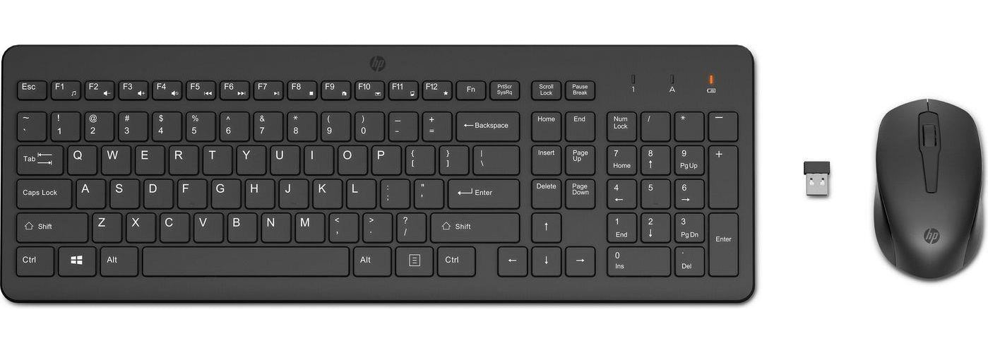 HP 330 - Tastatur-und-Maus-Set - kabellos - 2.4 GHz - Schweiz Layout (2V9E6AA#UUZ) afbeelding 1
