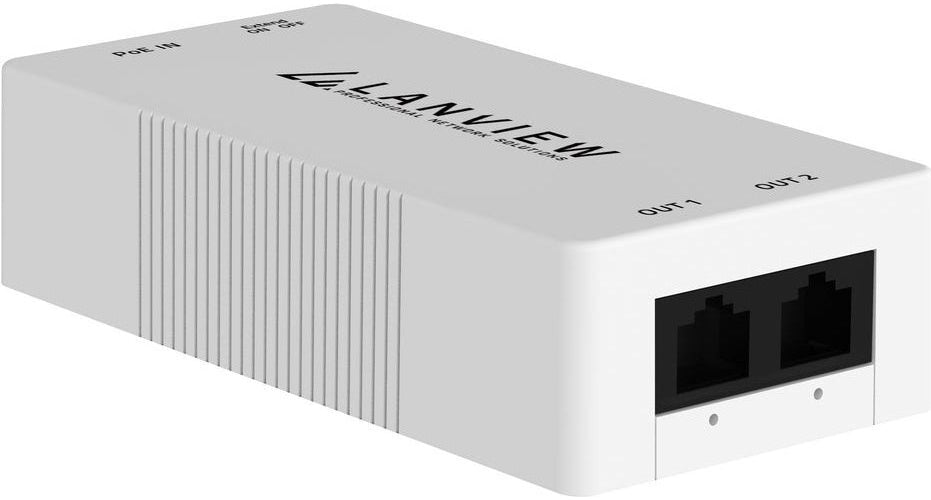 Lanview 100Mb POE Extender With 30Watts Up to 250m (LVN-100MB-POE30W-EXTENDER) afbeelding 1