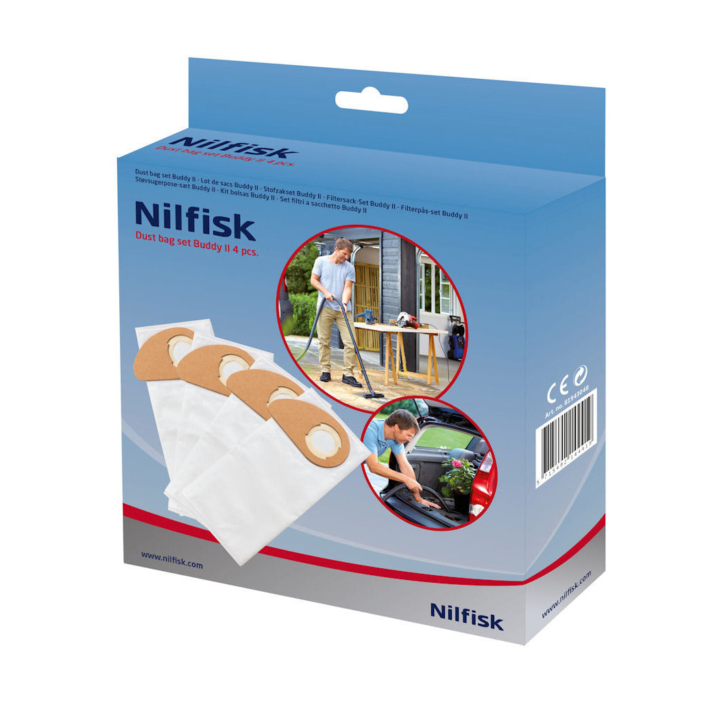 Nilfisk Buddy II Dust Bag Pack of 4