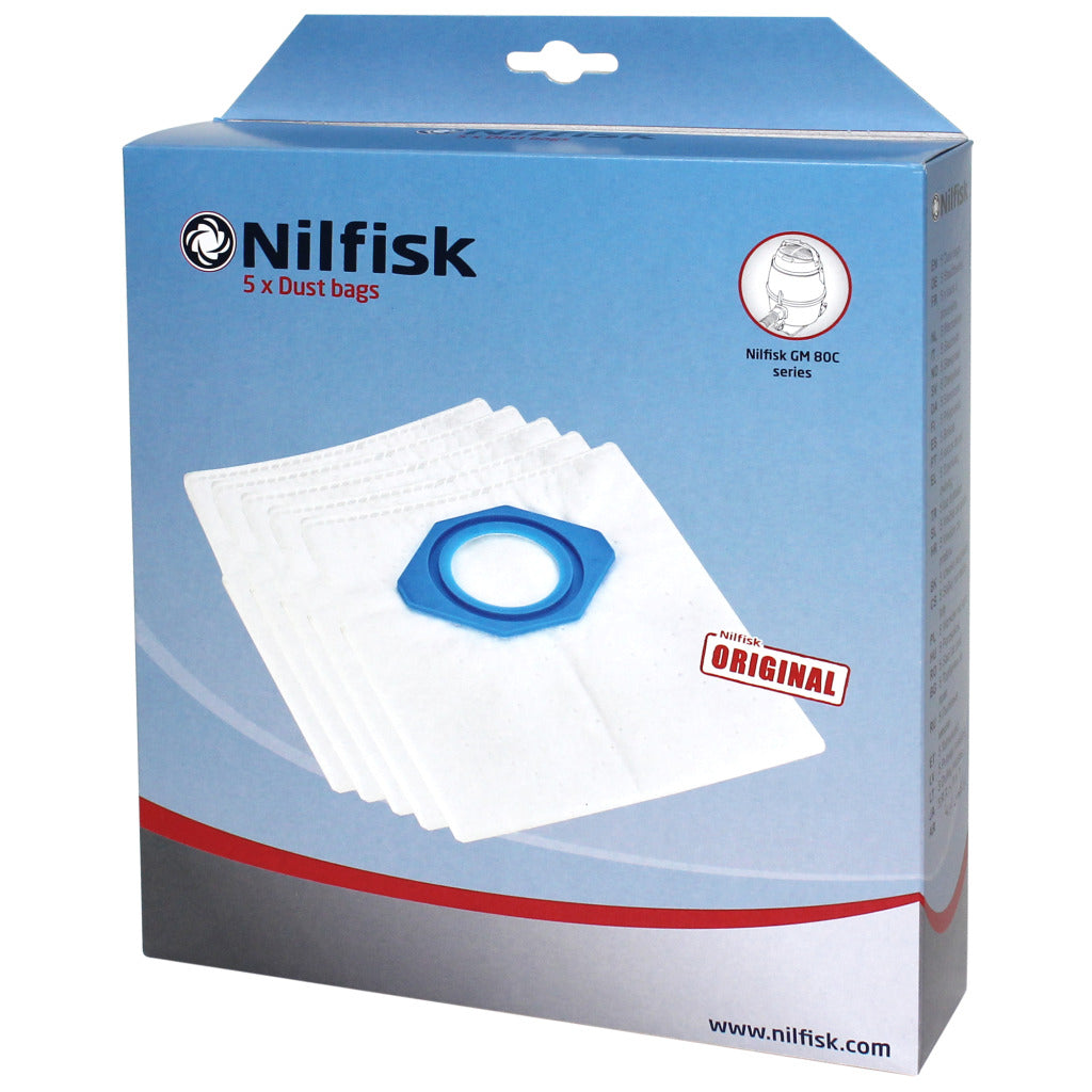 Nilfisk GM80-90 Synthetic Dust Bag Pack of 5