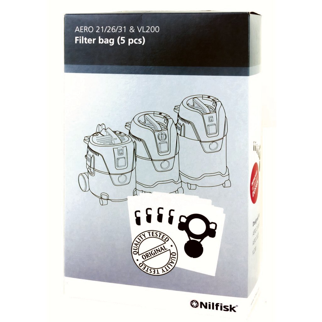 Nilfisk 107419590 Vacuum Cleaner Bags Pack of 5