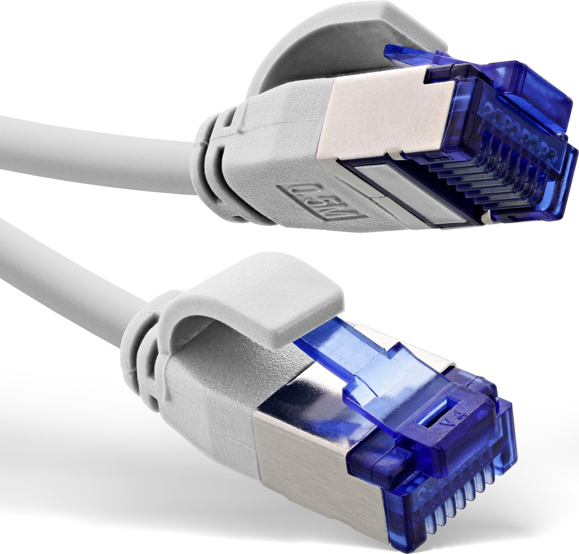 InLine® Slim Patch Cable Cat.6A S/FTP TPE (LSZH) Flexible PoE White 30 m