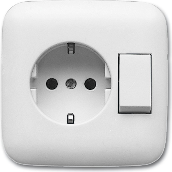 Busch Jaeger 4310/6 EUJ-214 Socket Type F - White - 1611-0-0169