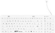 GETT Keyboard - Backlit - USB - German Layout - White - TKG-110-GCQ-MED-AM-IP68-BACKL-WHITE-USB