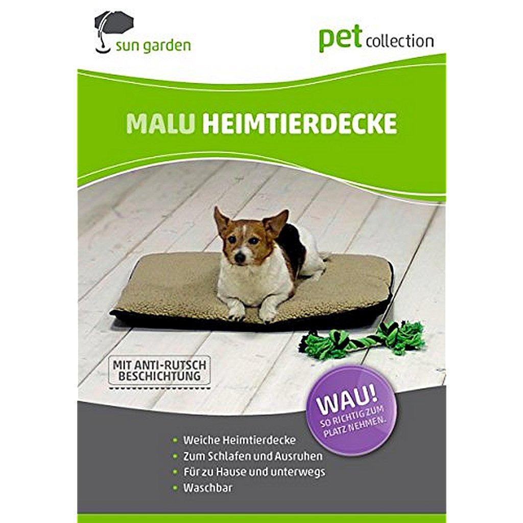 Sun Garden Malu Dog Rug 120x80x5 cm - Beige - Soft Plush Filling