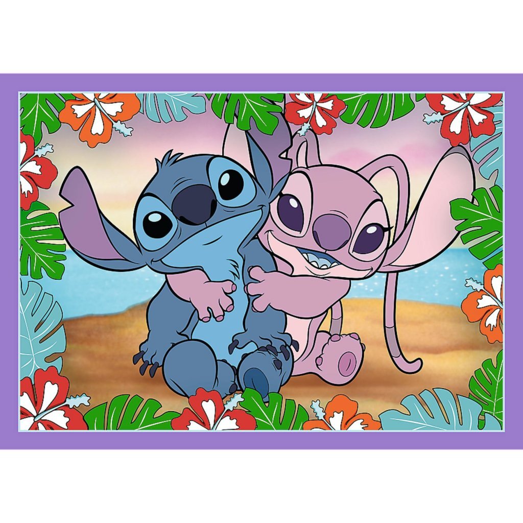 Trefl Disney Stitch 4-in-1 Puzzle 35-70 Pieces - Fun Gift for Children