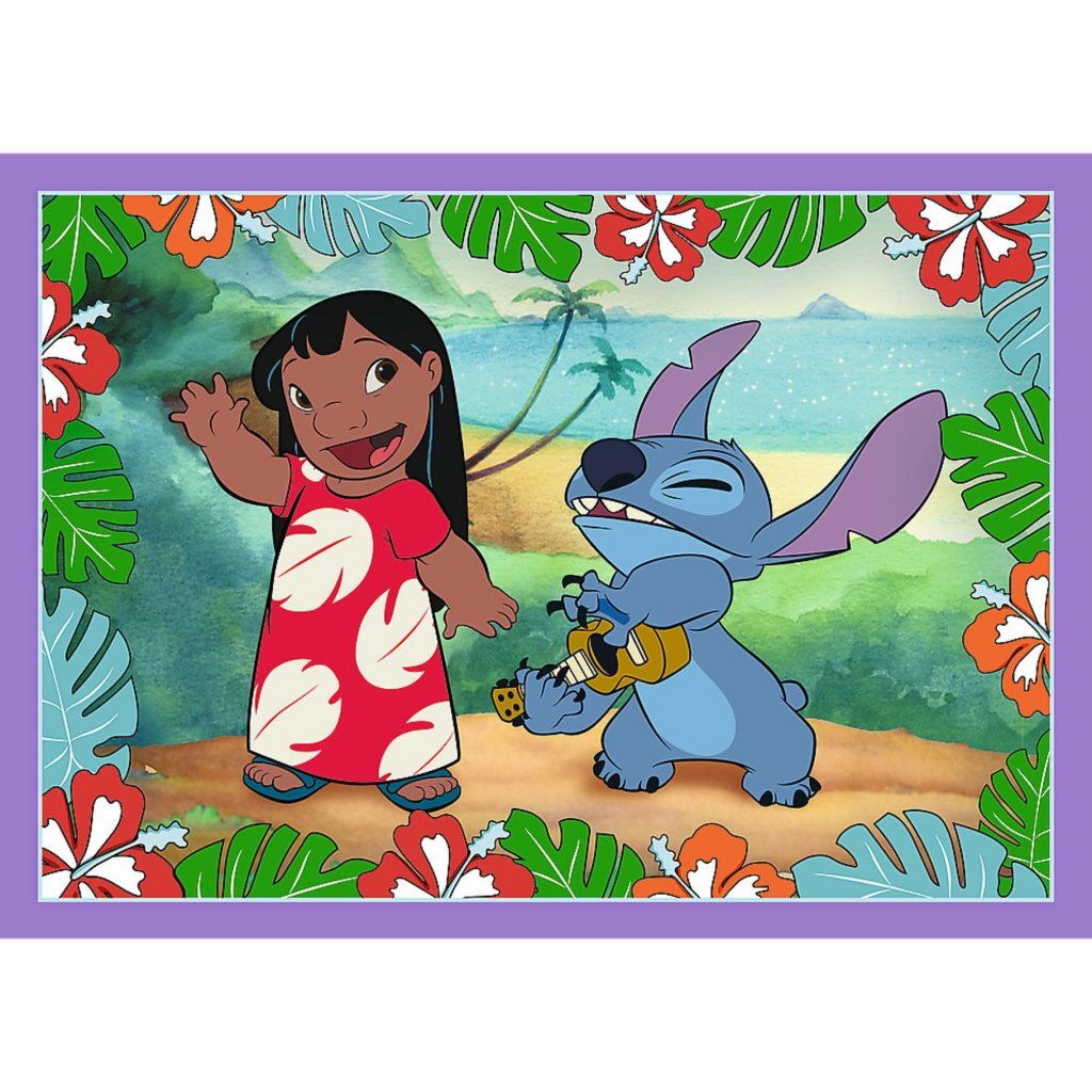 Trefl Disney Stitch 4-in-1 Puzzle 35-70 Pieces - Fun Gift for Children