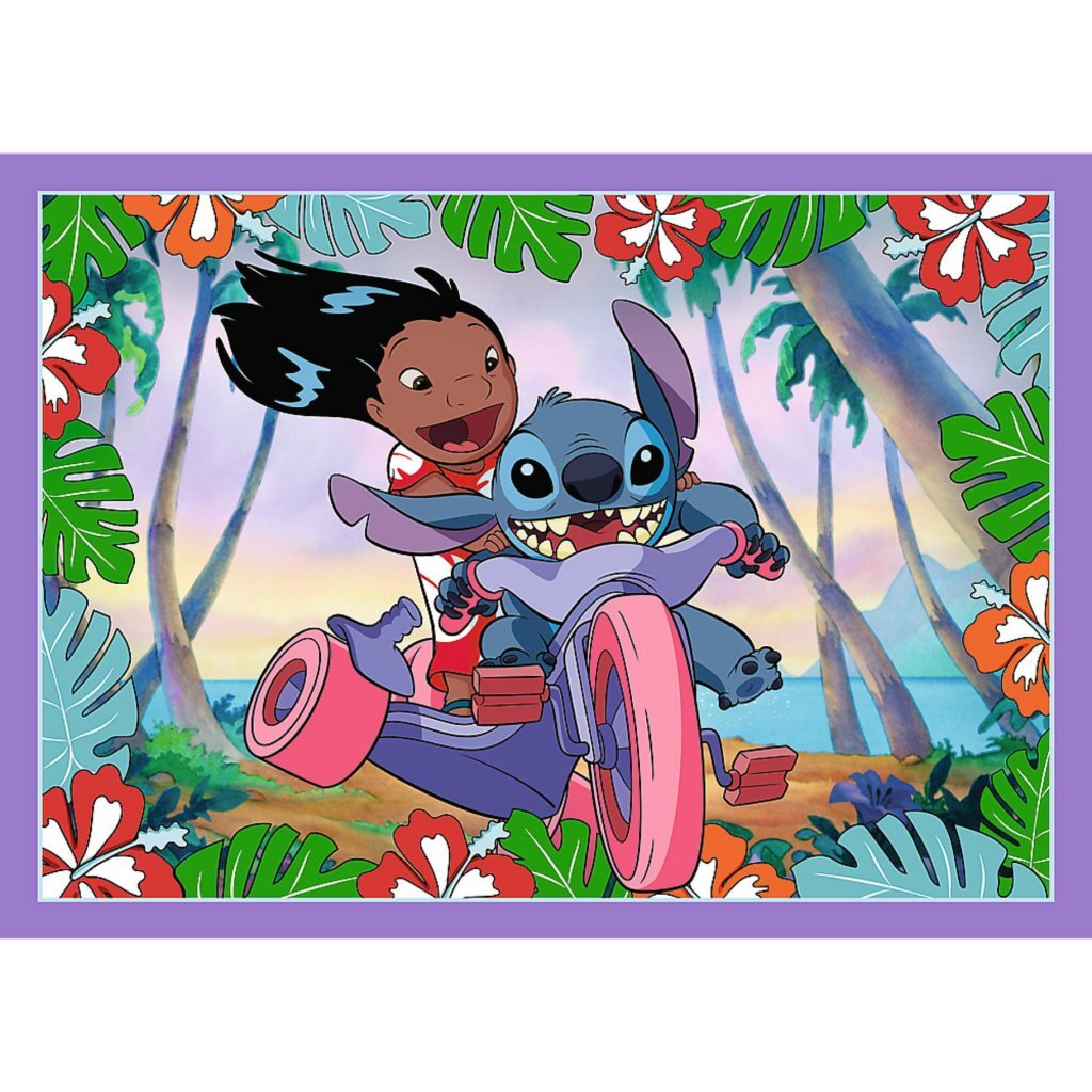 Trefl Disney Stitch 4-in-1 Puzzle 35-70 Pieces - Fun Gift for Children