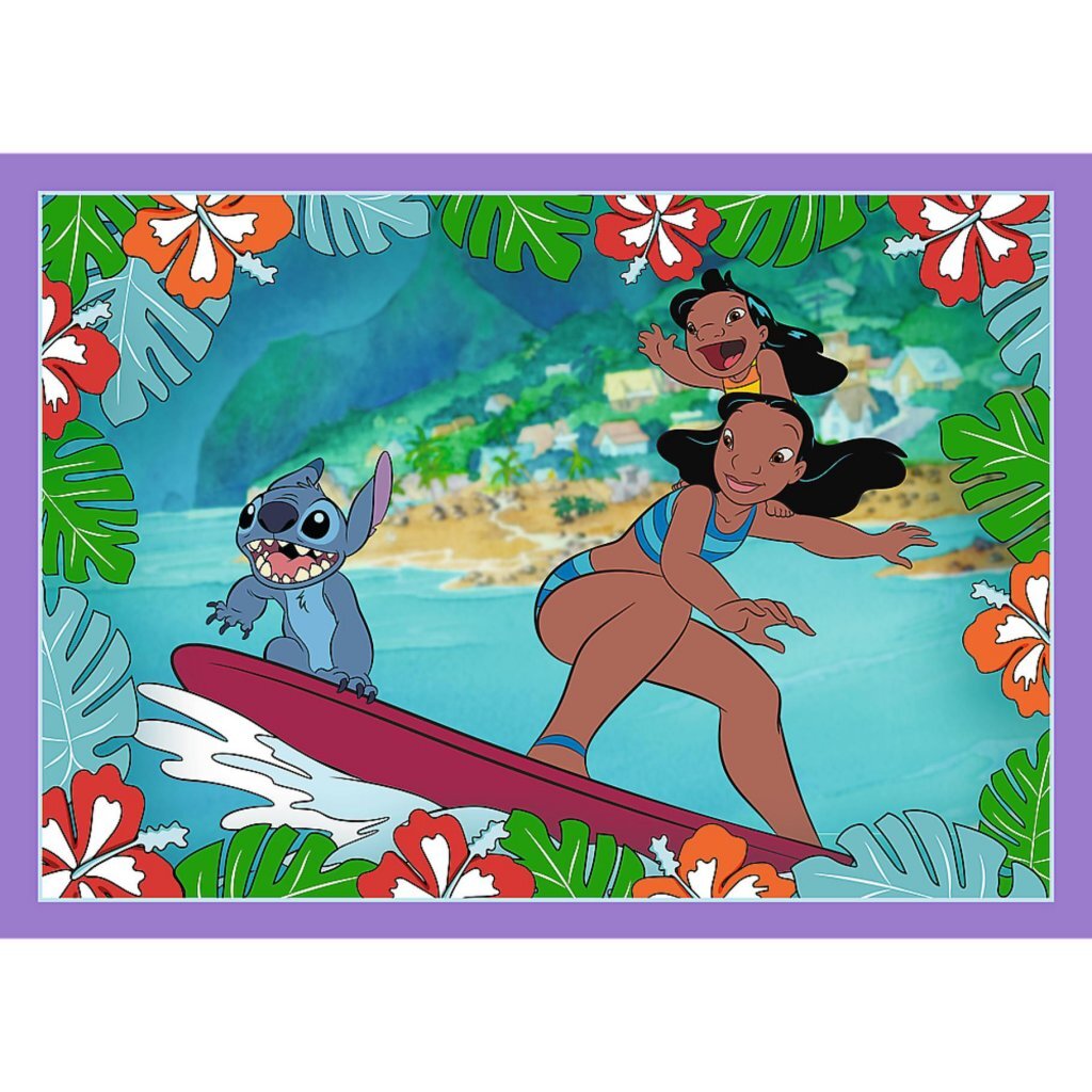 Trefl Disney Stitch 4-in-1 Puzzle 35-70 Pieces - Fun Gift for Children