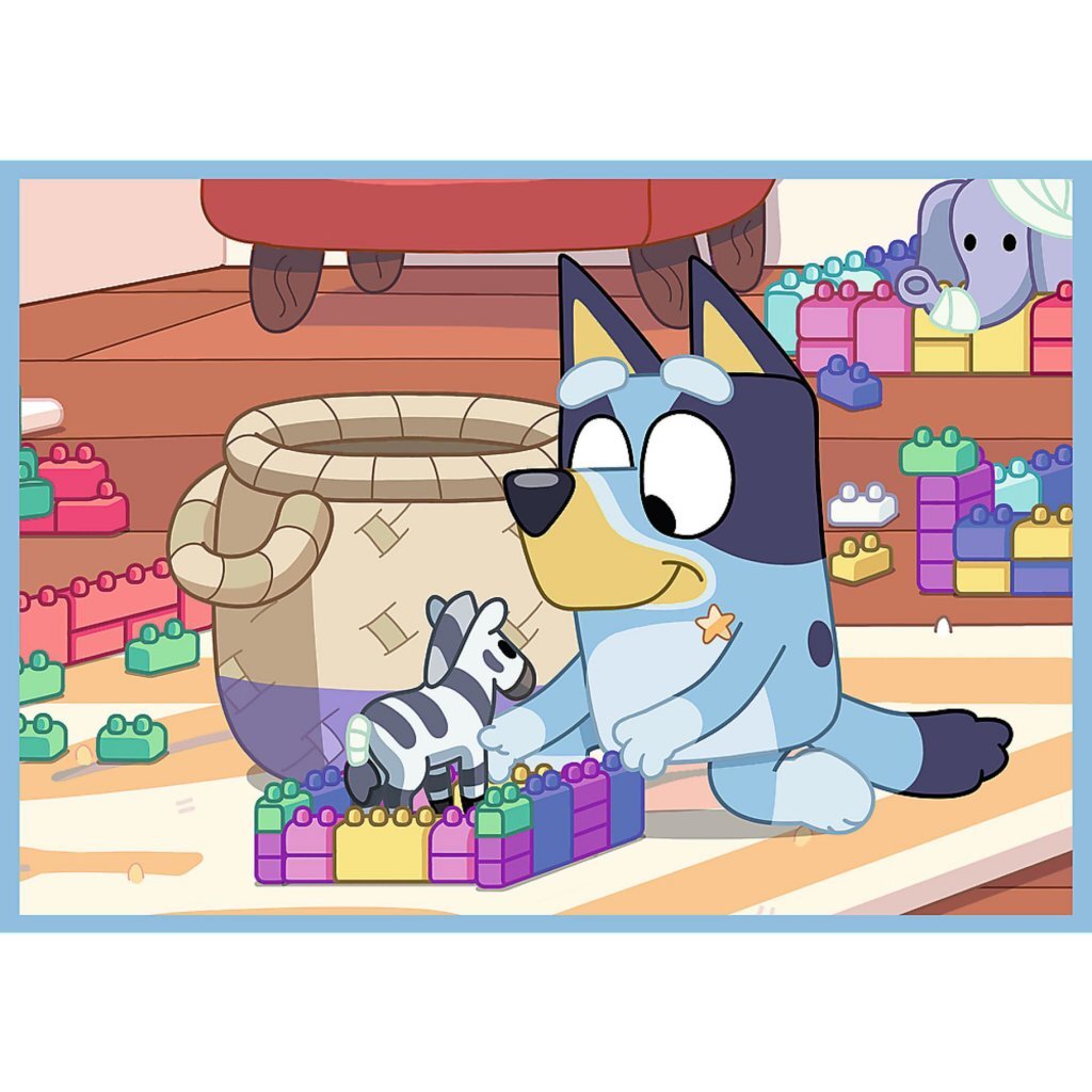 Trefl Bluey 4-in-1 Puzzle 12-24 Pieces