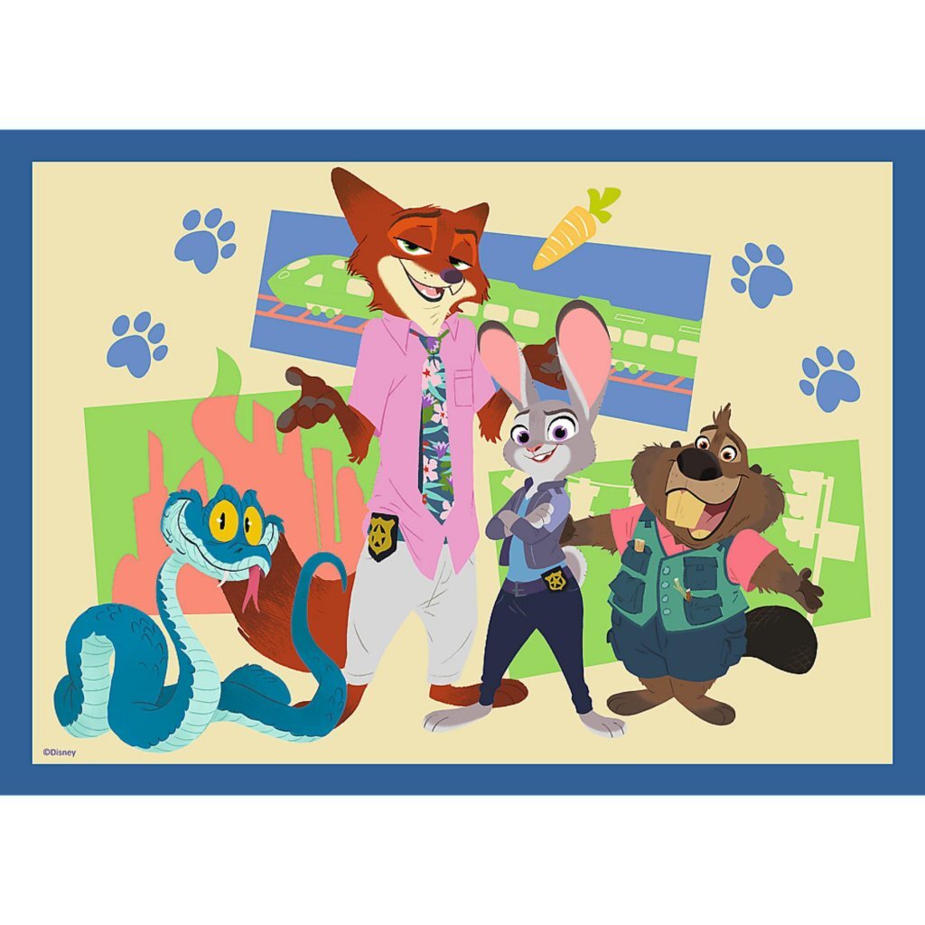 Trefl Disney Zootropolis 4in1 Puzzel 35-70 Stukjes