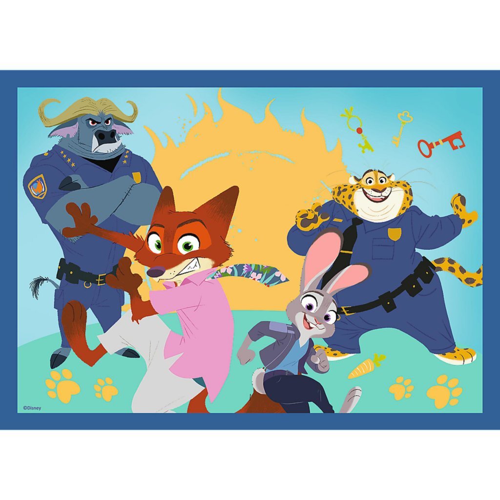 Trefl Disney Zootropolis 4in1 Puzzel 35-70 Stukjes