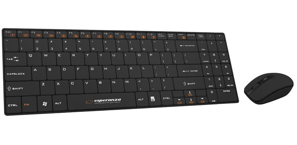 Esperanza EK122K keyboard RF Wireless QWERTY Black afbeelding 1