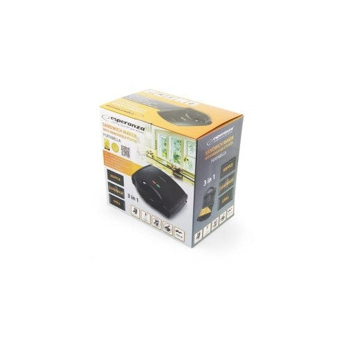 Esperanza EKT006K sandwich maker 700 W Black afbeelding 4