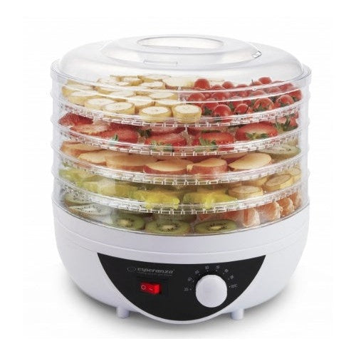 Esperanza EKD002 food dehydrator Black Transparent White 250 W - 5901299915486 - image 1